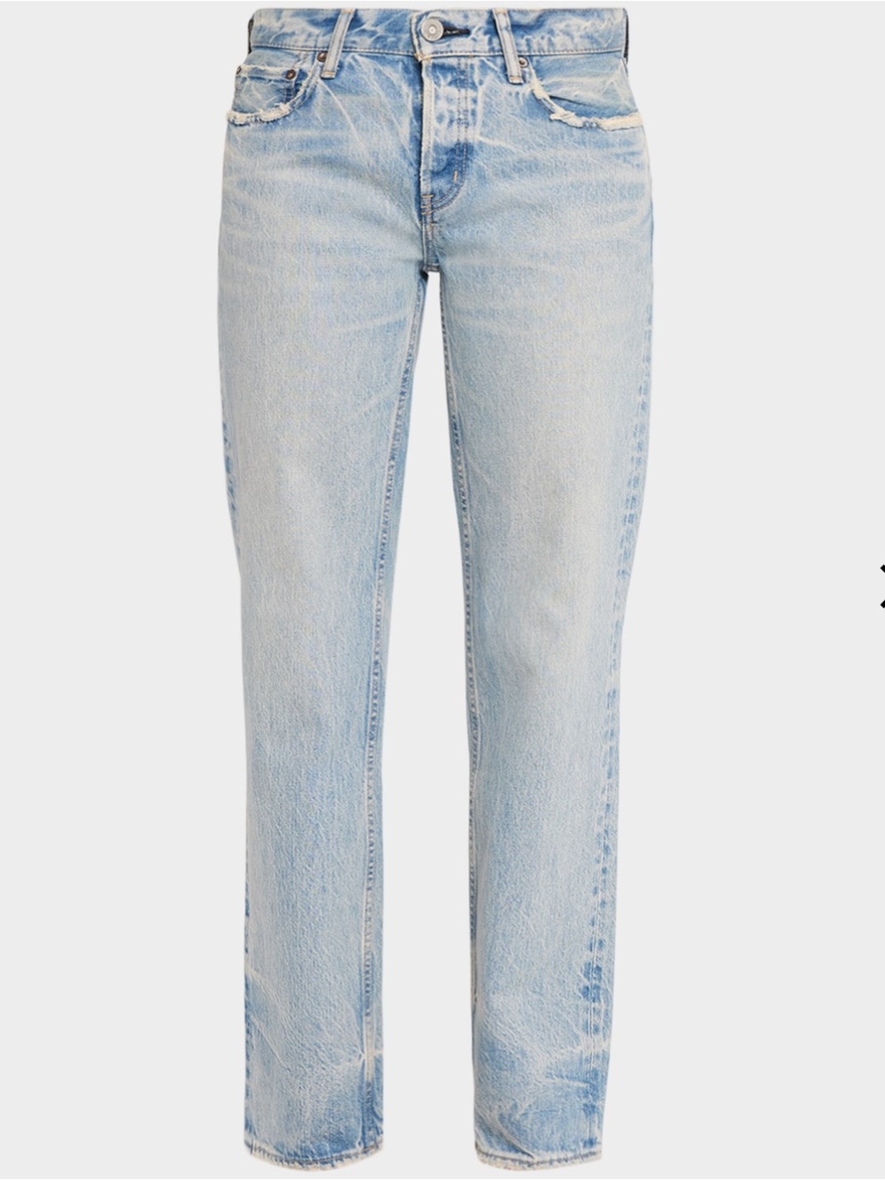 Moussy Vintage Wildwood Straight-Low in Light blue